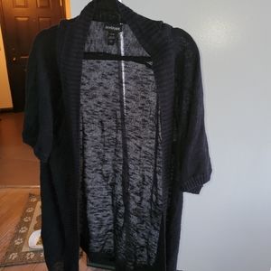 Lane Bryant open front short sleeve cardigan